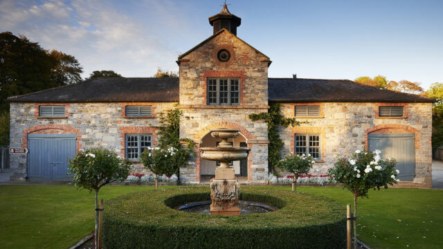 Stables + fountain
