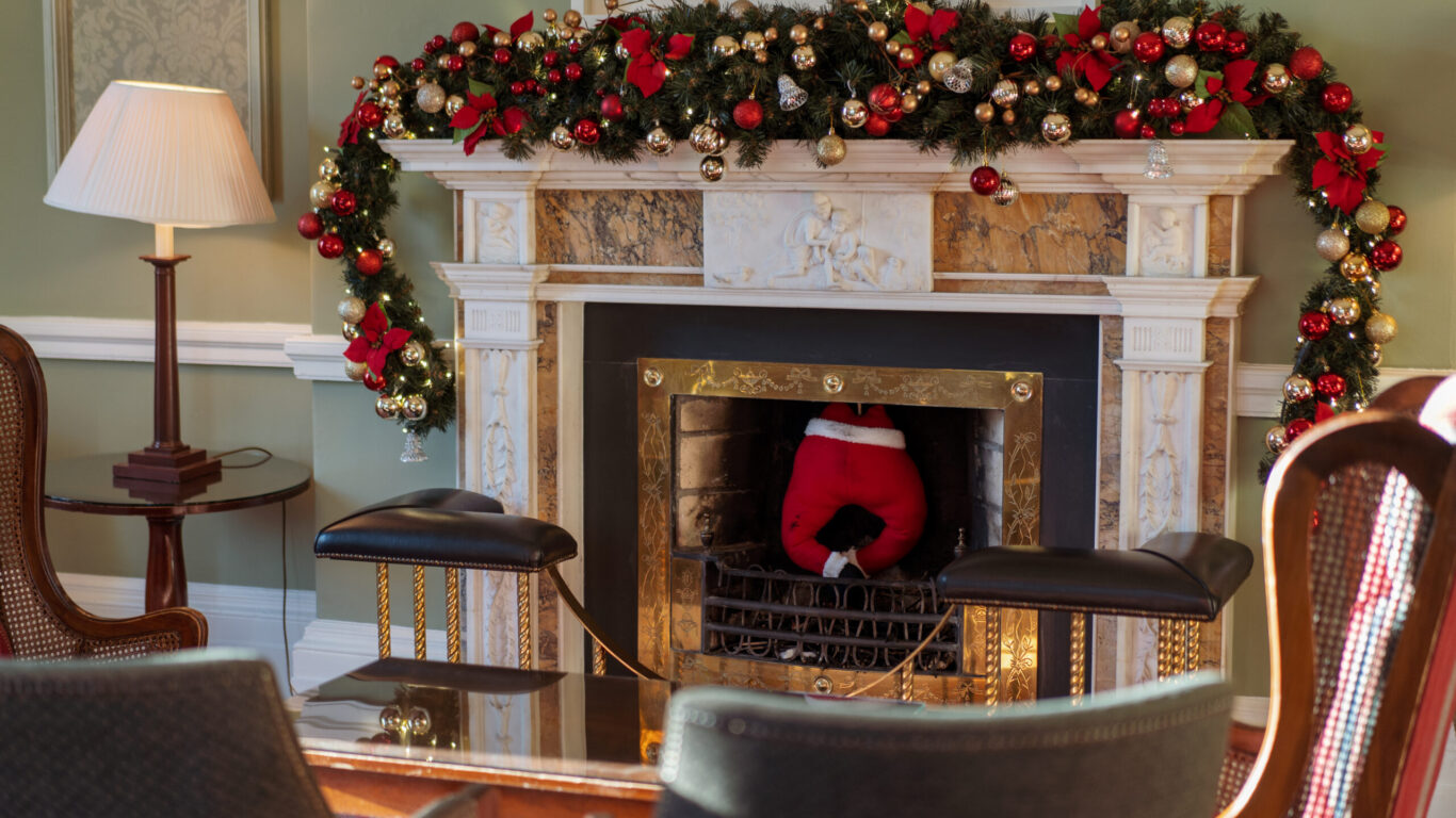 Christmas at the Fireplace