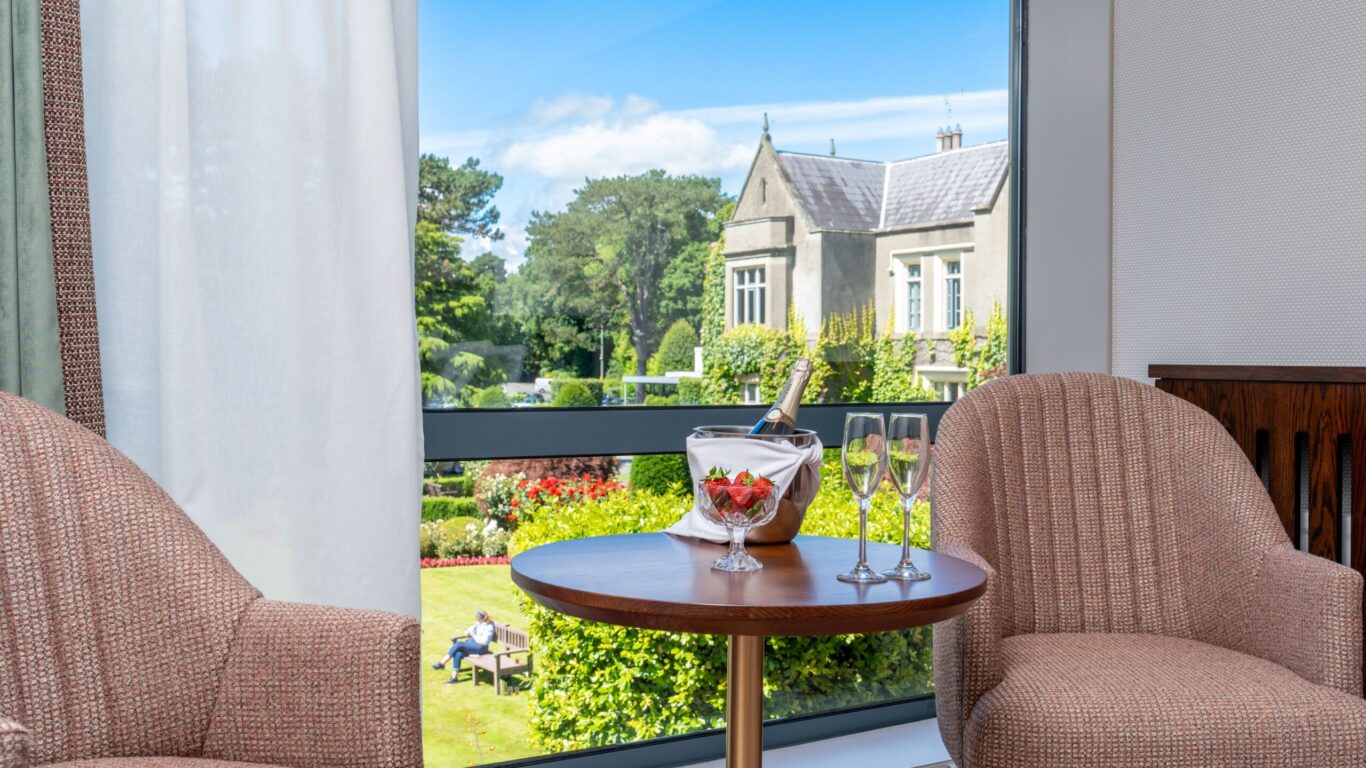 bedroom seating area